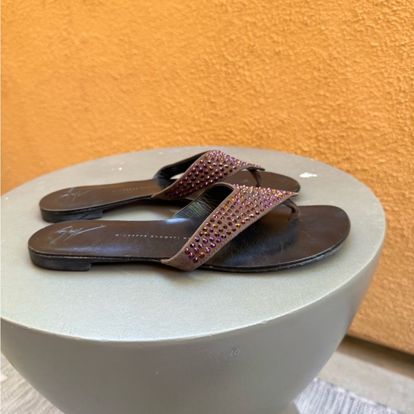 Giuseppe Zanotti Black and Brown Sandals